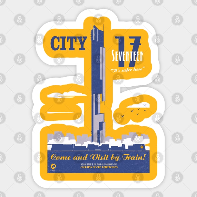 City 17 Sticker by cunningmunki